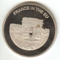 Máltai Lovagrend 2004. 100L "Franciaország az EU-ban" T:PP tanúsítvánnyal Sovereign Order of Malta 2004. 100 Liras "France in the EU" C:PP