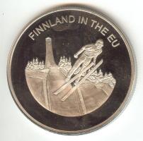 Máltai Lovagrend 2004. 100L "Finnország az EU-ban" T:PP tanúsítvánnyal Sovereign Order of Malta 2004. 100 Liras "Finland in the EU" C:PP