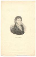 cca 1820 Karl von Rotteck (1775-1840) német történész és politikus portréja, rézmetszet, 27x17cm (könyvillusztráció)