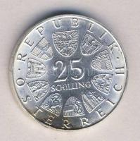 Ausztria 1972. 25Sch Ag "Carl Michael Ziehrer" T:1- tanúsítvánnyal! Austria 1972. 25 Schilling Ag "Carl Michael Ziehrer" C:AU with certificate