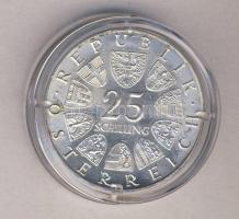 Ausztria 1967. 25Sch Ag "Mária Terézia" T:2 tanúsítvánnyal Austria 1967. 25 Schilling Ag "Maria Theresia" C:XF with certificate