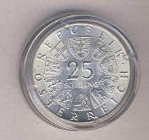 Ausztria 1965. 25Sch Ag "Műszaki Főiskola - Bécs" T:2 tanúsítvánnyal Austria 1965. 25 Schilling Ag "Technical College - Vienna" C:XF with certificate