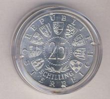 Ausztria 1960. 25Sch Ag "Karintia, népszavazás 1920" T:2 tanúsítvánnyal! Austria 1960. 25 Schilling Ag " 40th Anniversary-Carinthian Plebescite" C:XF with certificate