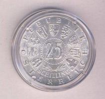 Ausztria 1957. 25Sch Ag "Mariazell" T:2 tanúsítvánnyal! Austria 1957. 25 Schilling Ag "Mariazell" C:XF with certificate