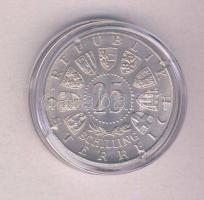 Ausztria 1955. 25Sch Ag "Állami Színház" T:2 tanúsítvánnyal! Austria 1955. 25 Schilling Ag "National Theater in Vienna" C:XF with certificate