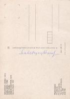 1983. Szalatnyai József festőművész sajákezű A4-es, egész oldalas írása, aláírása és az általa készí...