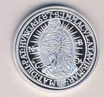 Magyar tallérok utánveretben "I. Lipót Tallérja 1687." Ag (0,999) 20g T:PP Tanúsítvánnyal, csak 2000db!