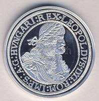 Magyar tallérok utánveretben "I. Lipót Tallérja 1687." Ag (0,999) 20g T:PP Tanúsítvánnyal,...