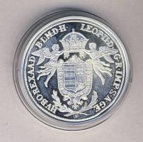 Magyar tallérok utánveretben "II. Lipót Tallérja 1790." Ag (0,999) 20g T:PP Tanúsítvánnyal, csak 2000db!