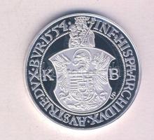 Magyar tallérok utánveretben "I. Ferdinánd Tallérja 1554." Ag (0,999) 20g T:PP Tanúsítvánnyal, csak 2000db!
