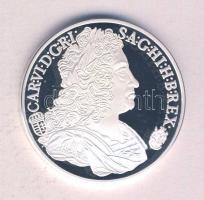 Magyar tallérok utánveretben "III. Károly Tallérja 1733." Ag (0,999) 20g T:PP Tanúsítvánny...