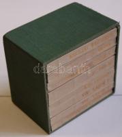 1974 Életek és korok I-VIII. minikönyv sorozat: Angliai Erzsébet, II. Erzsébet, Podjebrad György, II. Fülöp, XII. Károly, XIV. Lajos I-II., Szülejmán Szultán