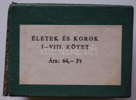 1974 Életek és korok I-VIII. minikönyv sorozat: Angliai Erzsébet, II. Erzsébet, Podjebrad György, II...