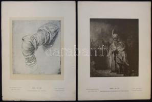 1889/1891/1893 Híres festmények és grafikák (Dürer, Botticelli, Leonardo, Rembrandt, etc.) reprodukc...