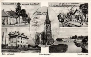 Dunaharaszti vasútállomás, HÉV állomás, polgári iskola (EK)