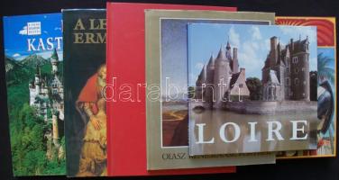 Vegyes könyv tétel: Loire, Oroszlánszívű Richárd, Bajor kastélyok, A Leningrádi Ermitázs, MKB Krónika, Olasz reneszánsz portrék