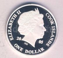 Cook-szigetek 2005. 1$ Ag(0.999) "Ázsia történelme-Az Első Japán Alkotmány" T:PP Tanúsítvá...