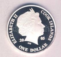 Cook-szigetek 2005. 1$ Ag(0.999) "Ázsia történelme-A selyemút" T:PP Tanúsítvánnyal!
Cook I...