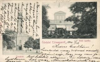 Tótmegyer church and castle (Rb)