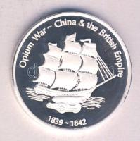 Cook-szigetek 2005. 1$ Ag(0.999) "Ázsia történelme-Ópiumháború" T:PP Tanúsítvánnyal! Cook Islands 2005. 1 Dollar Ag "History of Asia-Opium war" C:PP with certificate