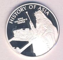 Cook-szigetek 2005. 1$ Ag(0.999) "Ázsia történelme-Salamon király temploma" T:PP Tanúsítvánnyal! Cook Islands 2005. 1 Dollar Ag "History of Asia-Beijing became the capital of China" C:PP with certificate