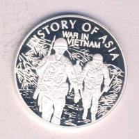 Cook-szigetek 2004. 1$ Ag(0.999) "Ázsia történelme-Vietnami háború" T:PP Tanúsítvánnyal! Cook Islands 2004. 1 Dollar Ag "History of Asia-War in Vietnam" C:PP with certificate