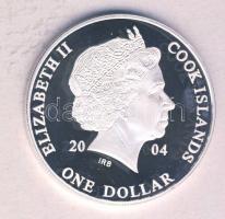 Cook-szigetek 2004. 1$ Ag(0.999) "Ázsia történelme-Mahatma Gandhi" T:PP Tanúsítvánnyal!
Co...