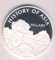 Mongólia 2003. 1000T Ag(0.999) "Ázsia történelme-Edmund Hillary" T:PP Tanúsítvánnyal!
Mong...