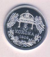 DN "Királyi koronák / II. László 5 korona" Ag(999) emlékérem, (20g/38,61mm) T:PP Tanúsítvánnyal. Csak 2000db!