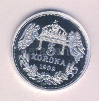 DN "Királyi koronák / II. Mátyás 5 korona" Ag(999) emlékérem, (20g/38,61mm) T:PP Tanúsítvánnyal. Csak 2000db!