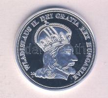 DN "Királyi koronák / II. Ulászló 5 korona" Ag(999) emlékérem, (20g/38,61mm) T:PP Tanúsítv...