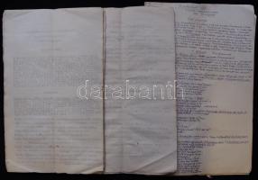 Pekár Gyula (1867-1937) A félbemaradt táncz című négyfelvonásos vígjátékának első felvonása kéziratban, és első két felvonása gépiratos változatban