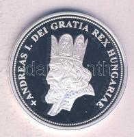 DN "Királyi koronák / I. András 5 korona" Ag(999) emlékérem, (20g/38,61mm) T:PP Tanúsítván...