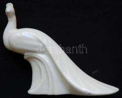 Drasche porcelán páva, jelzett, hibátlan állapot / Chinaware bird in flawless condition  10 cm