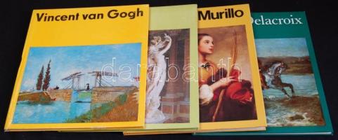 4db klf művészeti album a Művészet Világa kiadásában: Vincent van Gogh, Bernini, Murillo, Eugéne Del...
