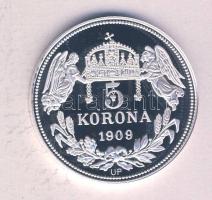 DN "Királyi koronák / Ferenc József 5 korona" Ag(999) emlékérem, (20g/38,61mm) T:PP Tanúsítvánnyal. Csak 2000db!