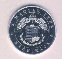 DN "A magyar pénz krónikája-Csatlakozás az EU-hoz" Ag(0.999) emlékérem, (20g/38,61mm) T:PP Tanúsítvánnyal. Csak 2004db!