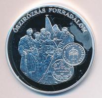 DN "A magyar pénz krónikája-Őszirózsás forradalom" Ag(0.999) emlékérem, (20g/38,61mm) T:PP...