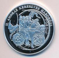 DN "A magyar pénz krónikája - II. András keresztes háborúja" Ag(0.999) emlékérem, (20g/38,...