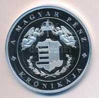 DN "A magyar pénz krónikája - Búcsú a forinttól" Ag(0.999) emlékérem, (20g/38,61mm) T:PP Tanúsítvánnyal. Csak 2004db!