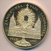 Bognár György (1944-) / Lebó Ferenc (1960-) 1991. "II.János Pál pápa látogatása - Pécs" ar...