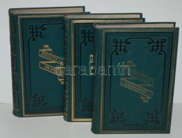 Kossuth Lajos iratai 1-13. kötet. Komplett. Sajtó alá rendezte Kossuth Ferencz. A gerincfelirat 1-től 12-ig: Kossuth Lajos iratai, a 11. kötet: Kossuth Lajos beszédei. A 13. kötet: Kossuth Lajos hírlapi czikkei. KOSSUTH Lajos - Kossuth Lajos iratai. Sajtó alá rend. Kossuth Ferenc és Helfy Ignác. 1-13. köt. Bp. 1880-1911. Athenaeum. 12 db. Aranyozott, festett, dombornyomásos kiadói egészvászon-kötésben. 2 kötet gerince kopottabb. Szép állapotú sorozat.