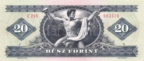 1980. 20Ft (2x) egymás utáni sorszámmal T:I-(apró sarokhajlás)