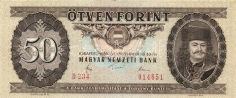 1980. 50Ft (2x) + 1983. 50Ft + 1986. 50Ft T:I,II