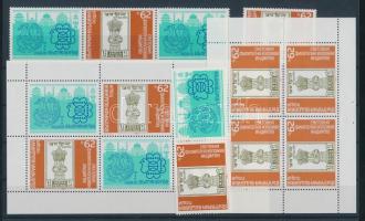 4 klf bélyegkiállítási kisív + változatai + tépésváltozatai 4 divers stamp exhibition minisheet + va...