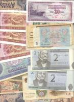 Vegyes magyar és külföldi bankjegy tétel, összesen 41db T:vegyes Mixed banknotes from Hungary and other countries, all 41pcs C:mixed