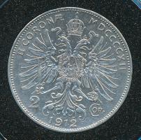 Ausztria 1912. 2K Ag T:2 Austria 1912. 2 Corona Ag C:XF