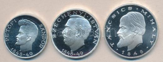 1948. 5Ft Ag "Petőfi", 10Ft Ag "Széchenyi", 20Ft Ag "Táncsics" "S...