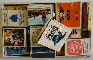 21 db használatlan gyufásdoboz magyar és külföldi, tartalommal