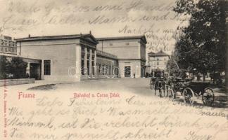 Fiume railway station, Deák street (EK)